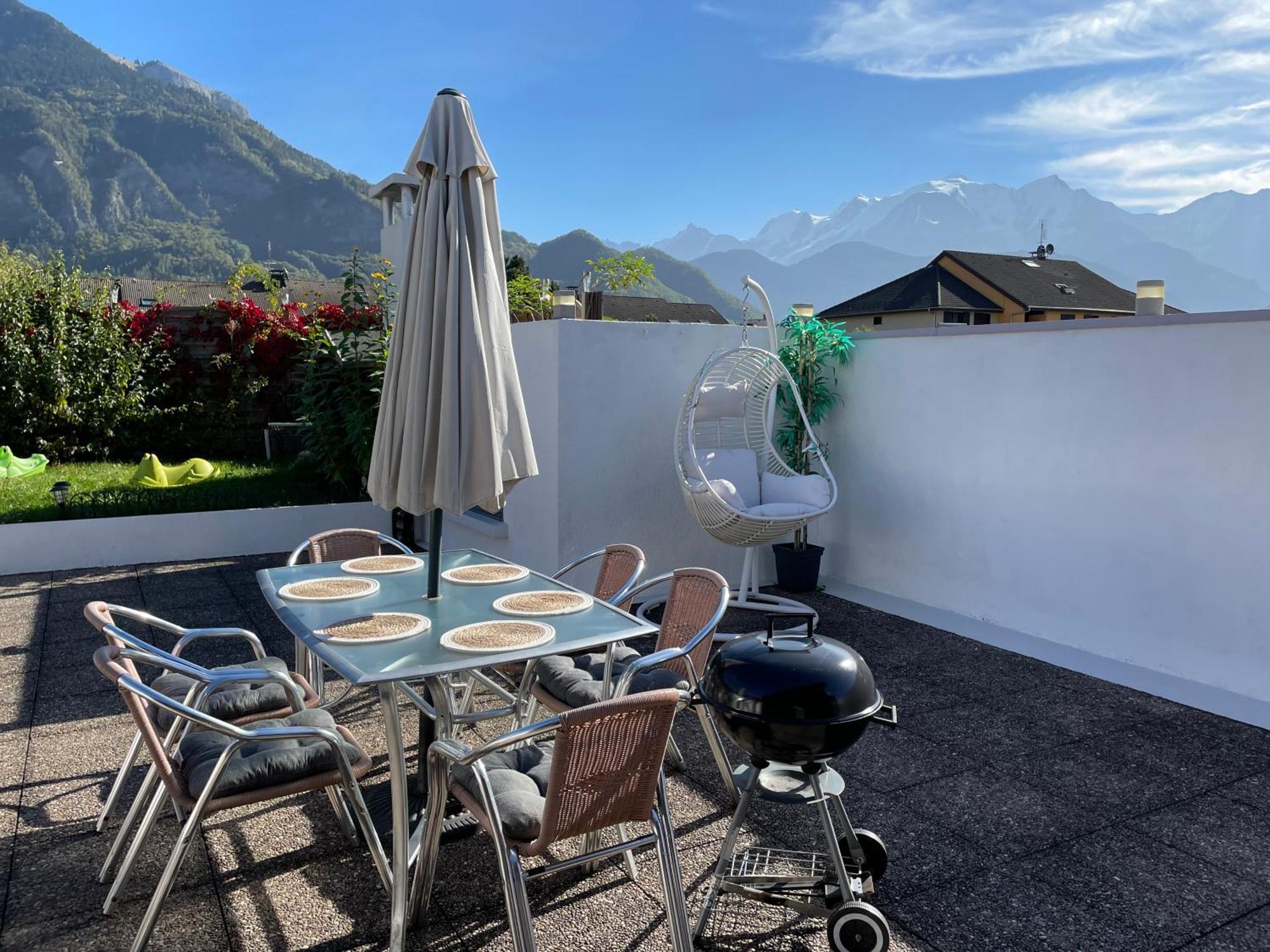 Rooftop 1 - Jacuzzi privé au pied du Monte-blanco Sallanches Exterior foto