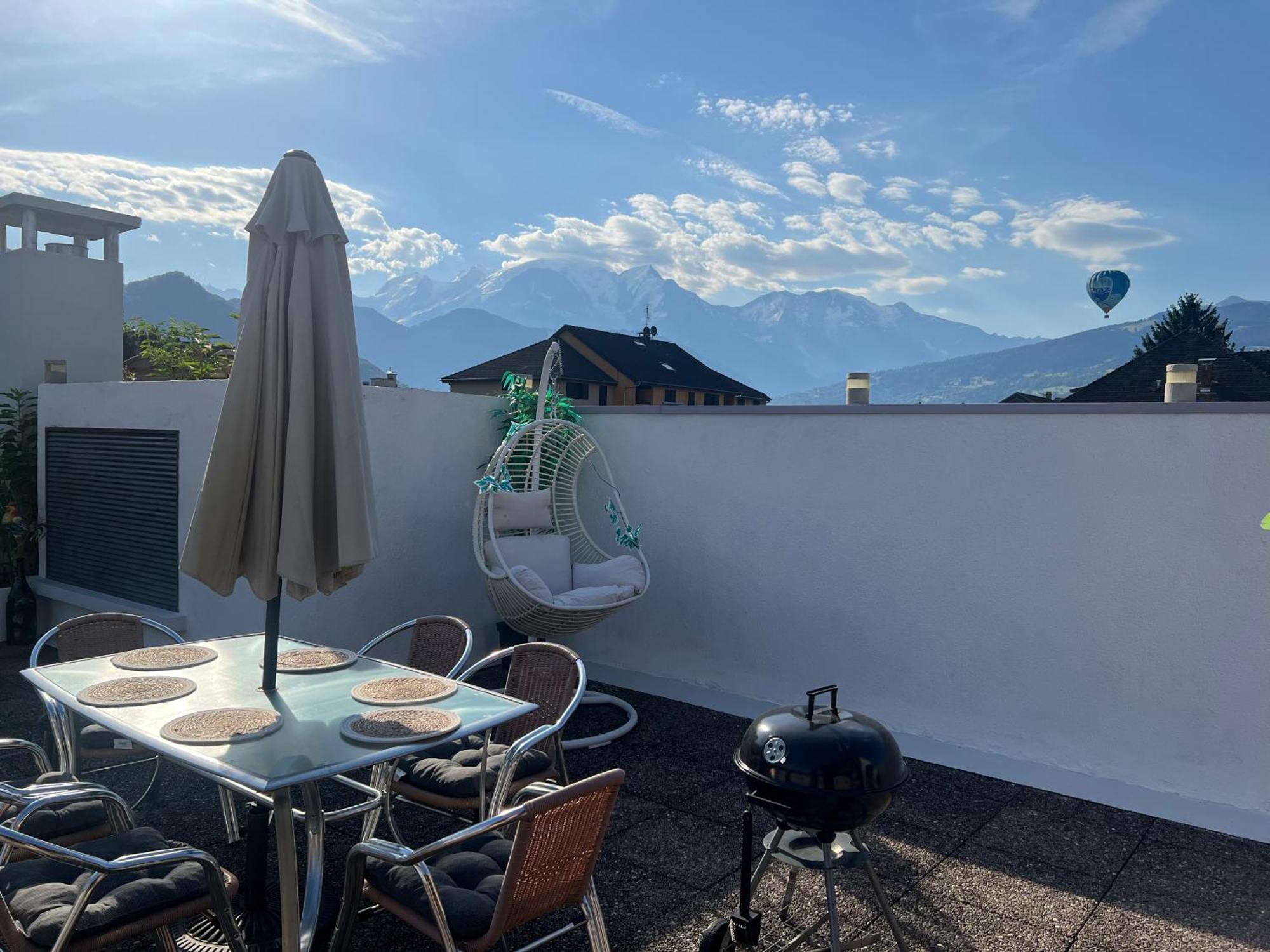 Rooftop 1 - Jacuzzi privé au pied du Monte-blanco Sallanches Exterior foto
